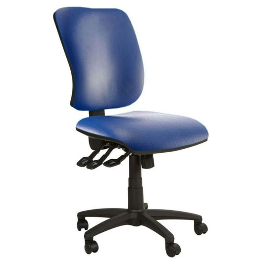 Fairway High Back Vinyl Task Chairs- Blue