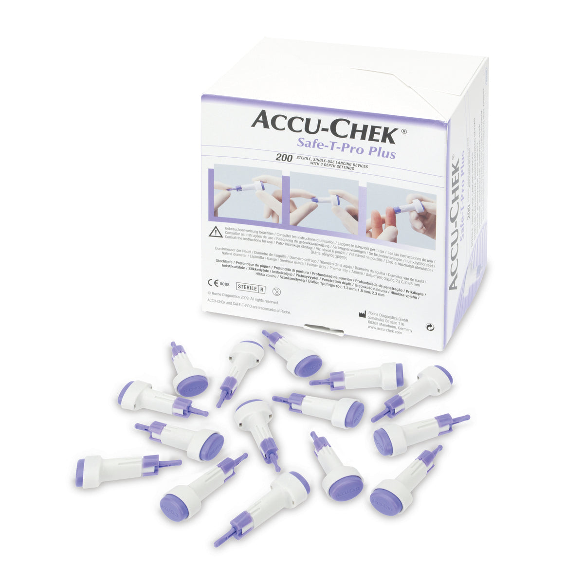 Safe-T-Pro Single Use Lancing Device x200