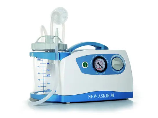 ASKIR 30 surgical aspirator 40L/min, 0,80 bar, continuous use- 1000ml graduated glass