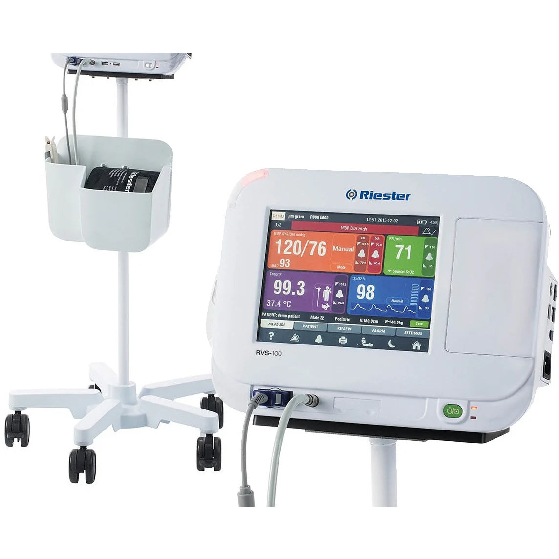 RVS-100 Advanced Vital Signs Monitor - With Free Stand, Dongle and Thermometer
