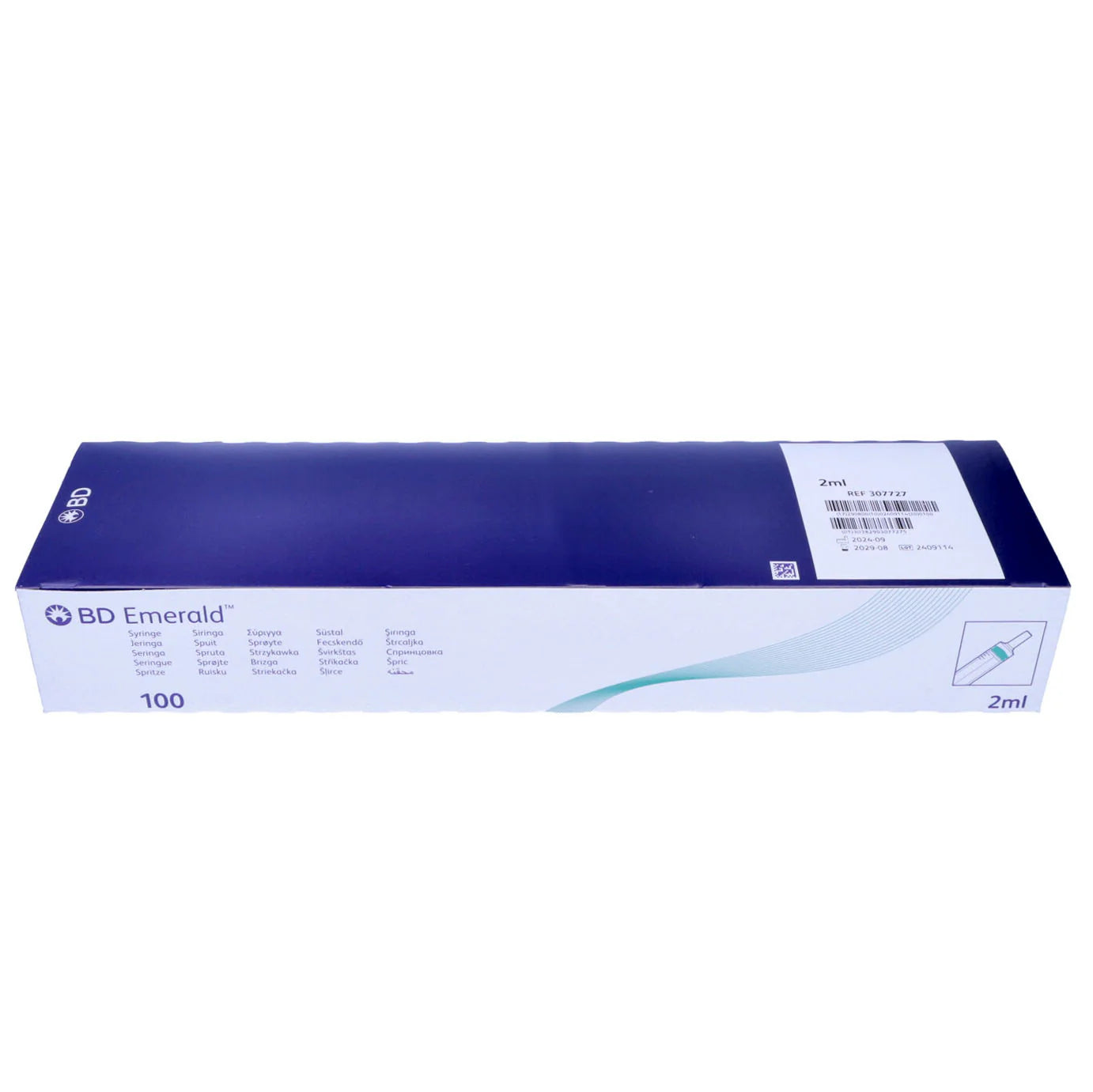 BD Emerald Hypodermic Syringe - Luer Slip Concentric - 2ml x 100