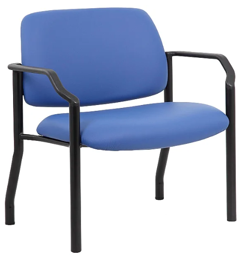 Heavy Duty Vinyl Visitor Chair with arms.