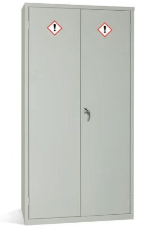 Grey COSHH Cabinet - Secure Hazardous Material Storage - 1830x915mm