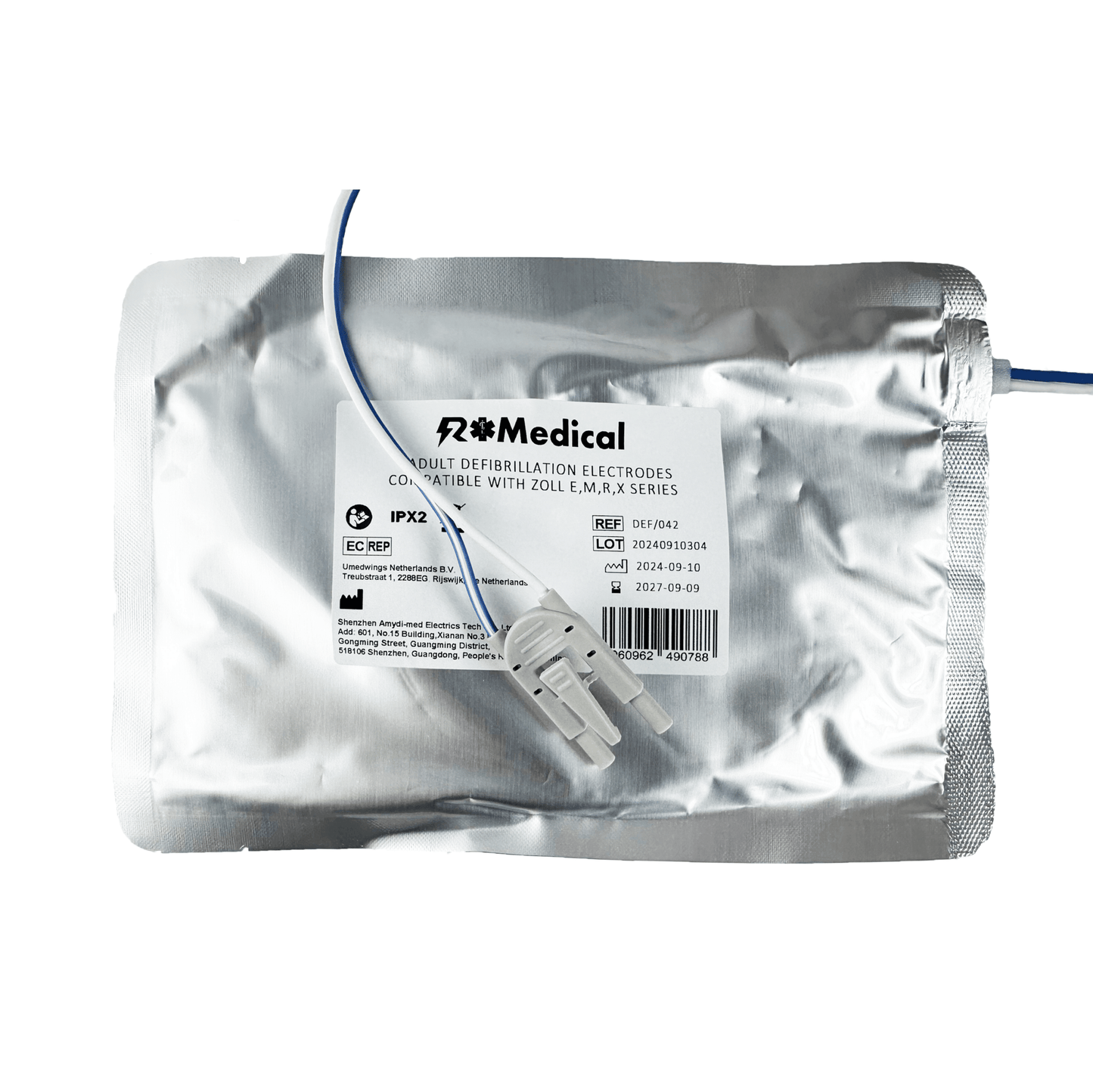 Medical Adult Defibrillation Electrodes for ZOLL E, M, R, X Series