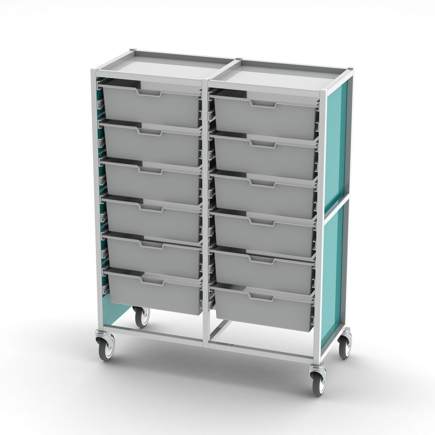 Pharmacy Medical - CareKart | 8 x 80mm, 6 x 160mm Trays | HECCK125