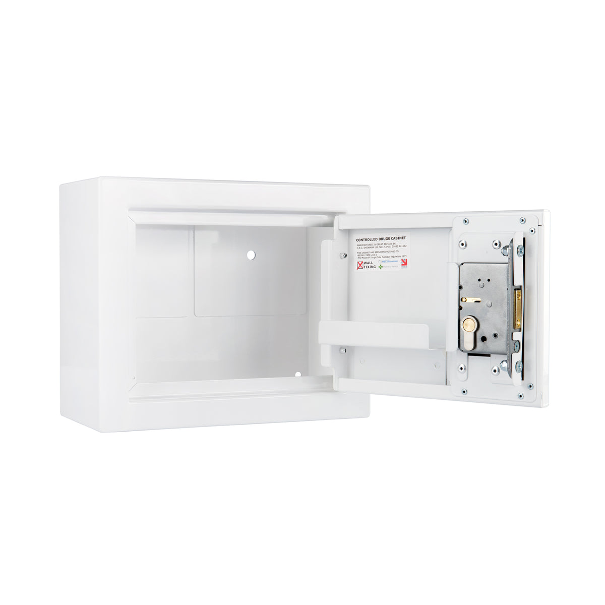 Pharmacy Medical - HECDC100 CONTROLLED DRUGS CABINET | 1 DOOR SHELF (Fixed) | R or L HINGE