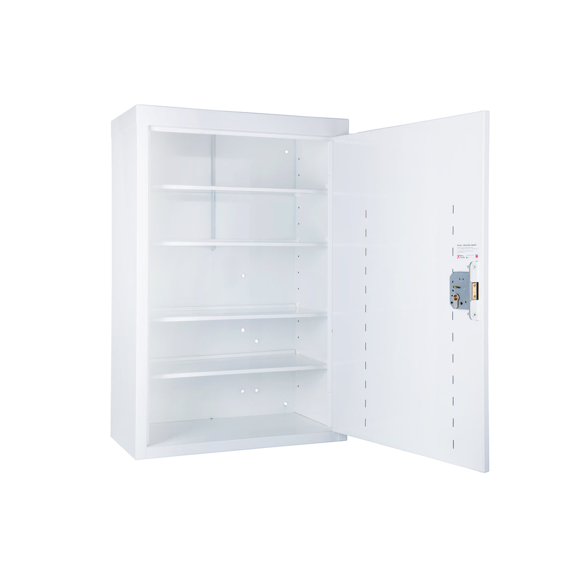 Pharmacy Medical - HECMC300 MEDICINE / DRUGS CABINET 900 X 600 X 300mm | 3 FULL DEPTH SHELVES | R or L HINGE, optional warning light
