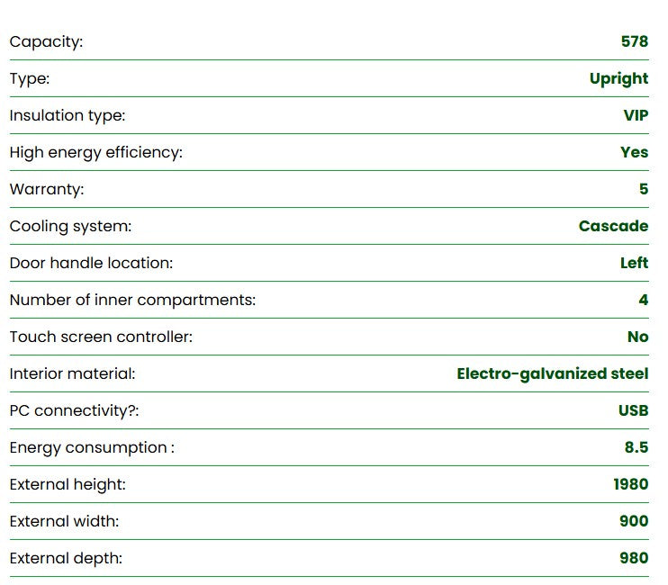 Freezer - ultra-low temperature -80 degs C Haier DW-86L578J upright style 578 litre,