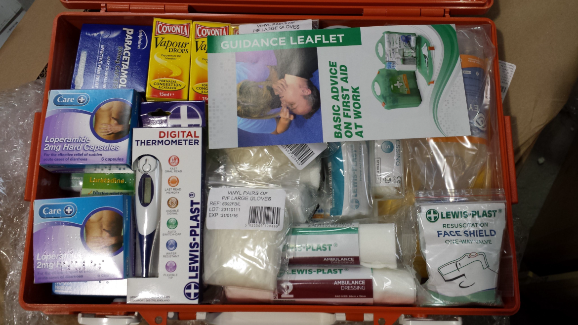 First Aid Kits- ORANGE BOX AVIATION F/A KIT TO EU/ JAR-OPS 1.745