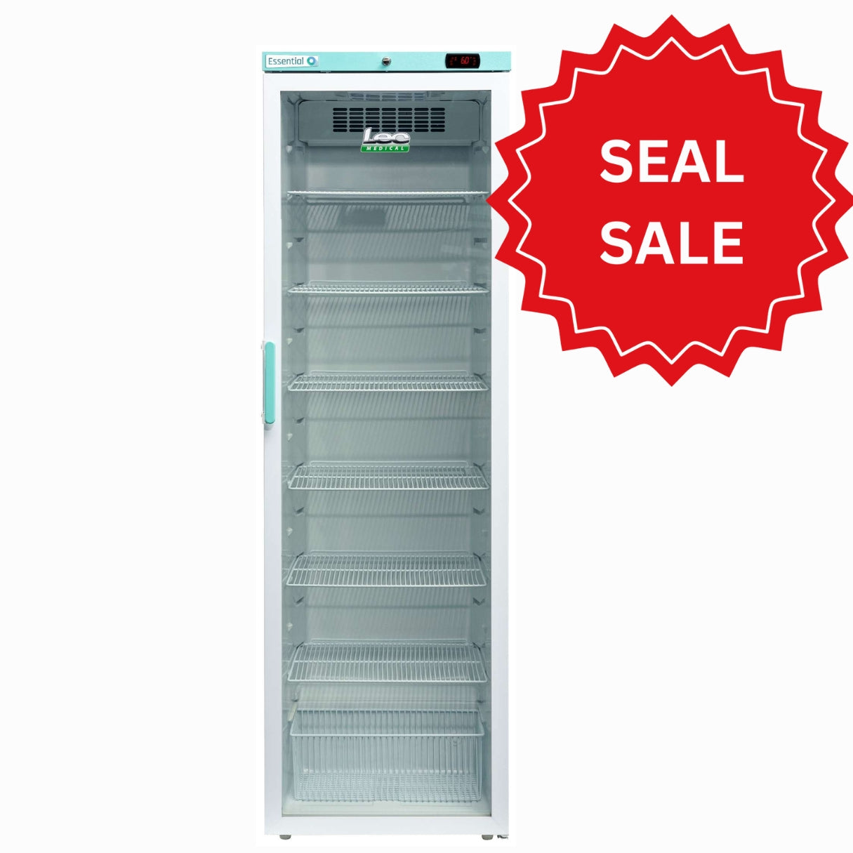 Lec Medical 394 Litre Pharmacy Essential Upright Fridge with Glass Door - PEGR400BT-AU