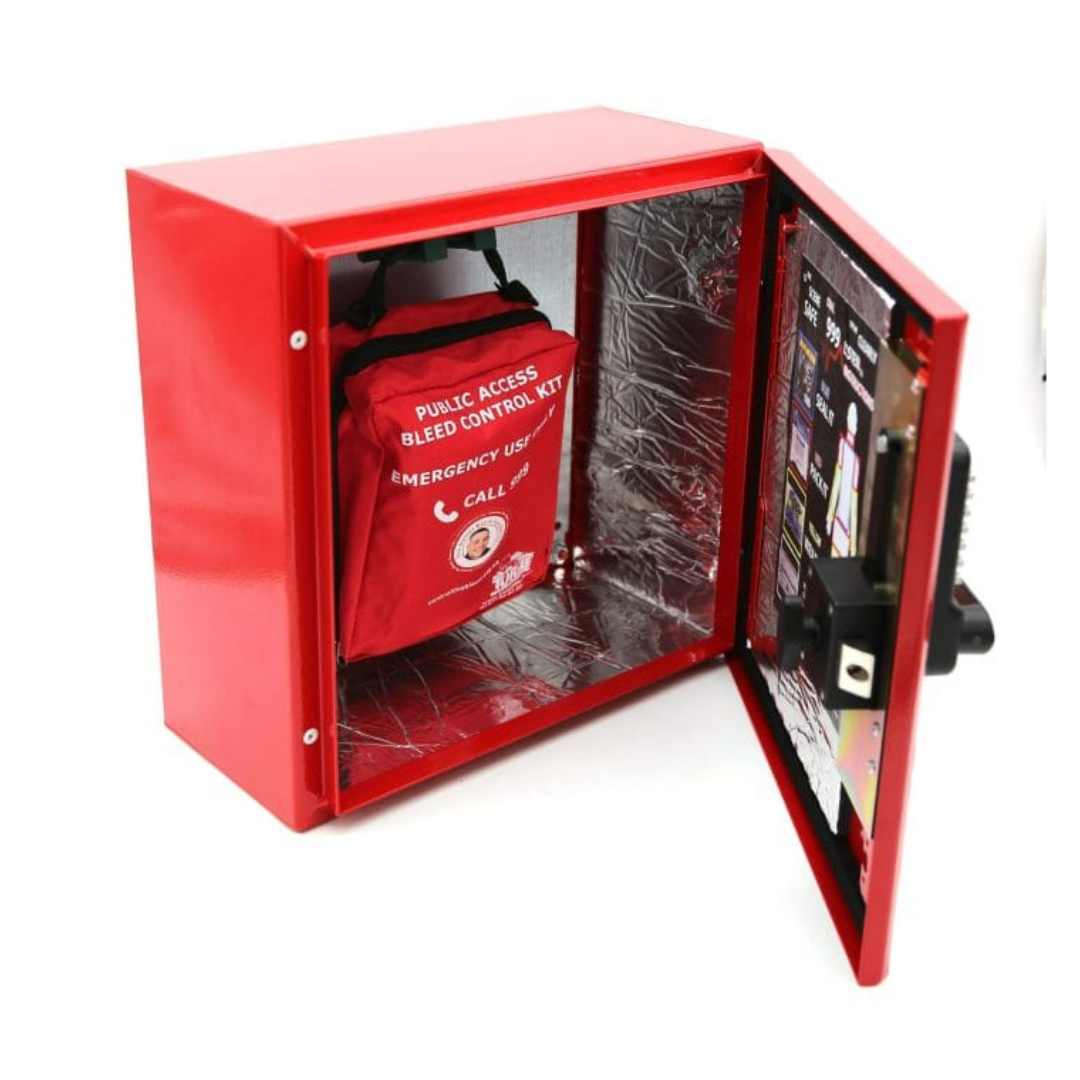 Locked emergency Bleed Control Cabinet