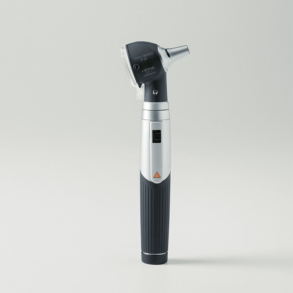 HEINE mini 3000 F.O. Otoscope 2.5v with Battery Handle & Case
