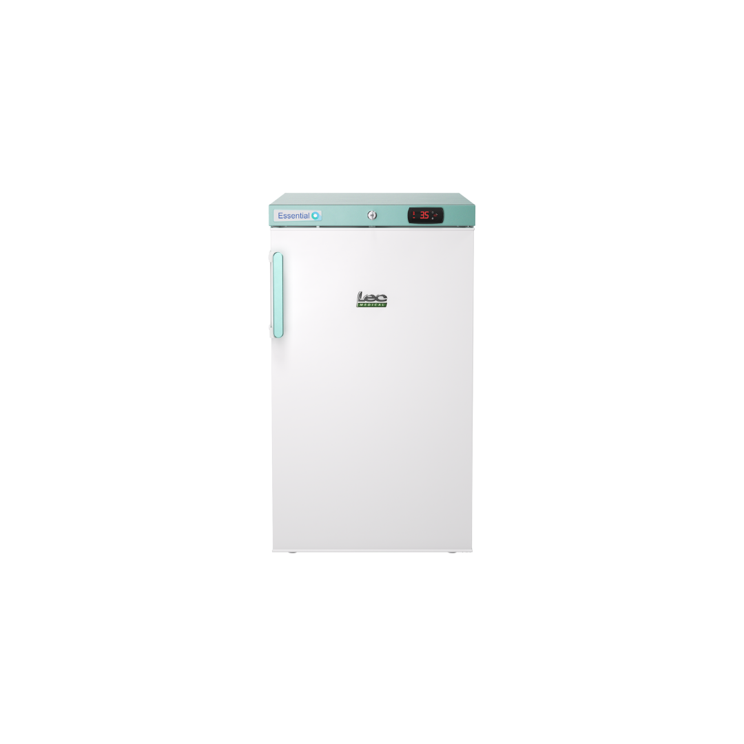 LEC Medical solid door vaccine refrigerator 444411885 on a white background