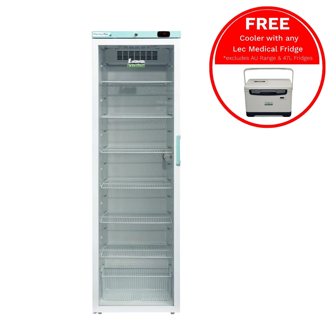 Lec Medical 400 Litre Freestanding Fridge with Left Hand Hinge - PPGR400BT-LHH