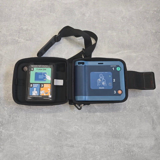 Pre-Owned Philips Semi Automatic Heartstart FRX Defibrillator Unit Only (Includes new battery & PAD's)
