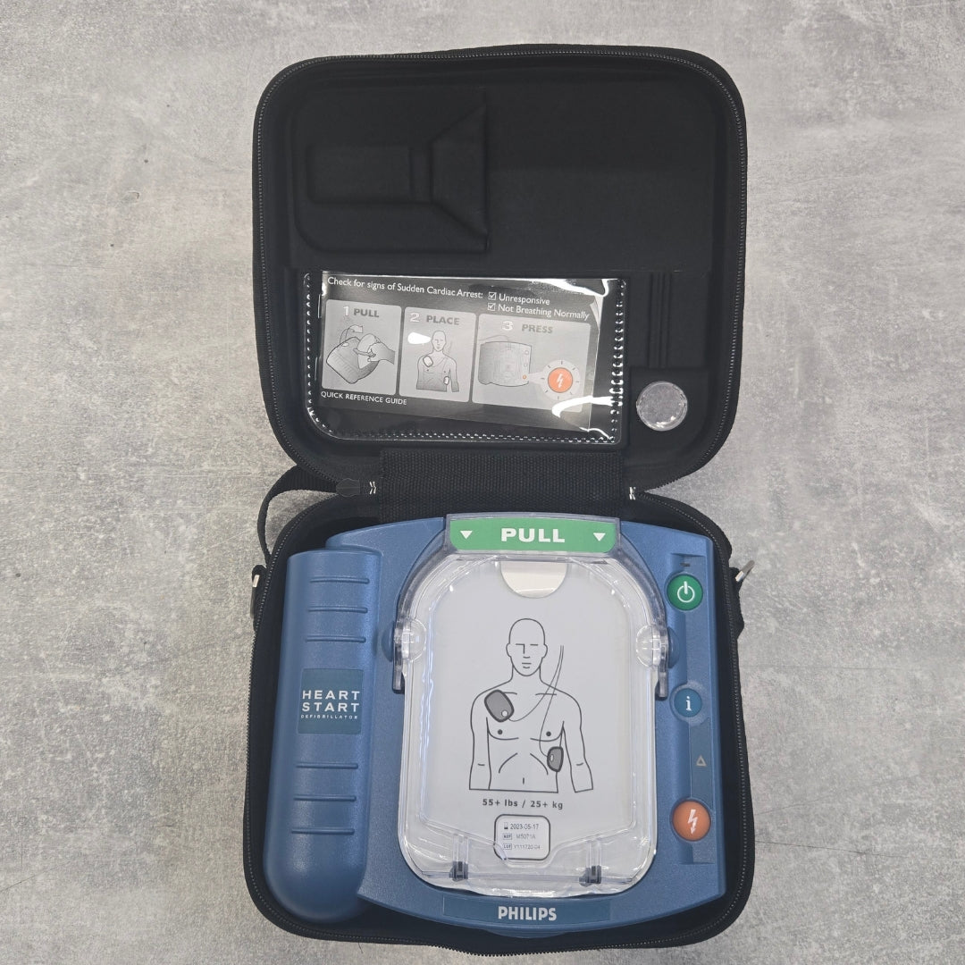 Pre-Owned, Philips Heartstart HS1 Defibrillator (With new battery & PAD's) - Semi Automatic