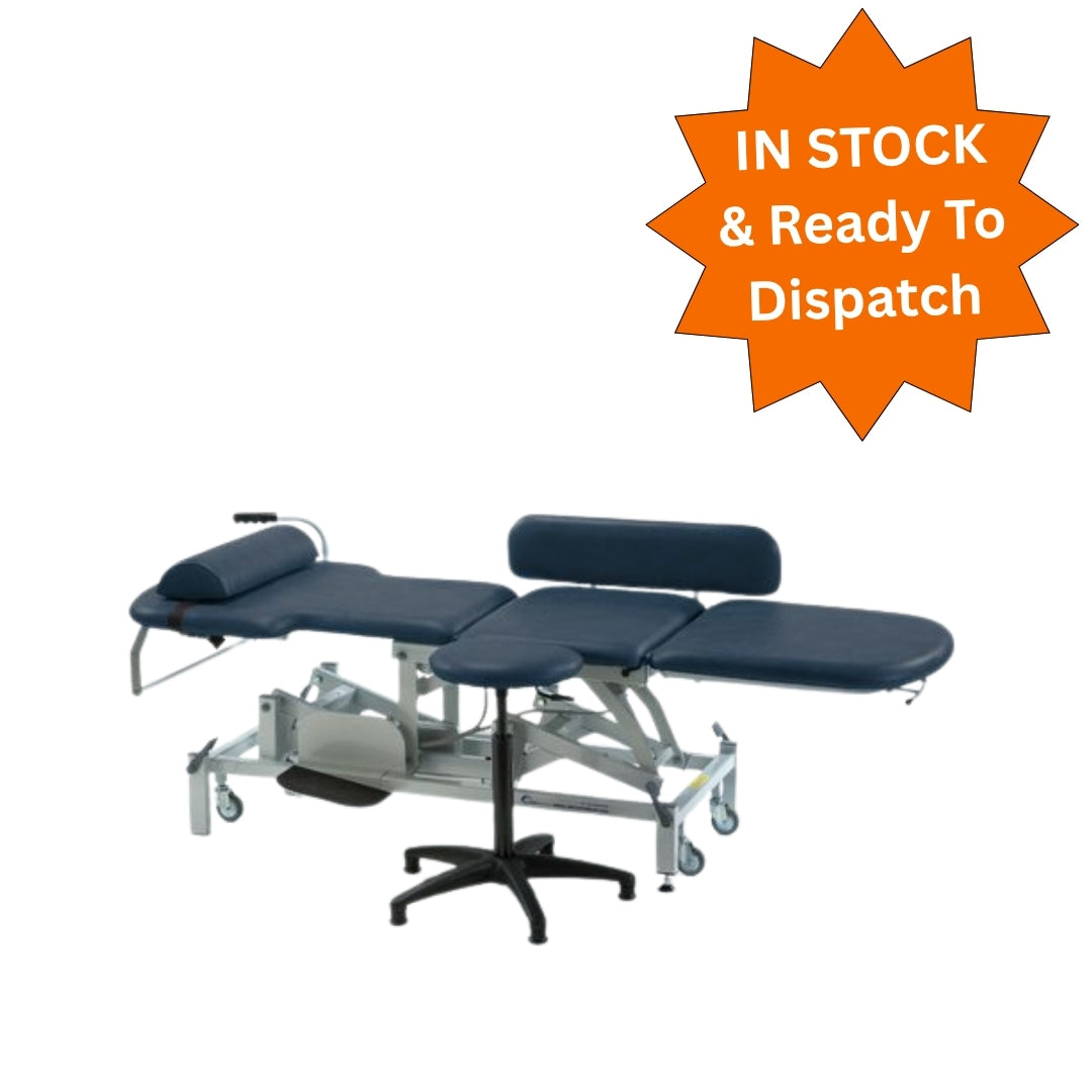 Seers - Medicare Echocardiography Electric Treatment Couch |matching stool Included | 240Kg SWL