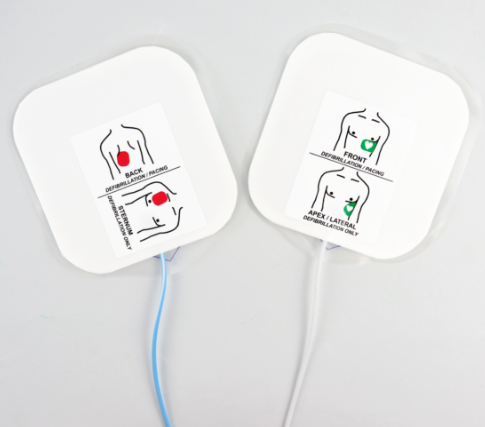 FIAB Pair of Adult Lead Out Defibrillation Pads for ZOLL E, M, X & R Series