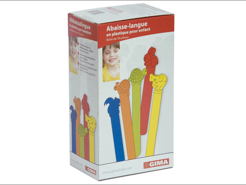 Plastic Paediatric Tongue Depressors Box of 50 - packaged