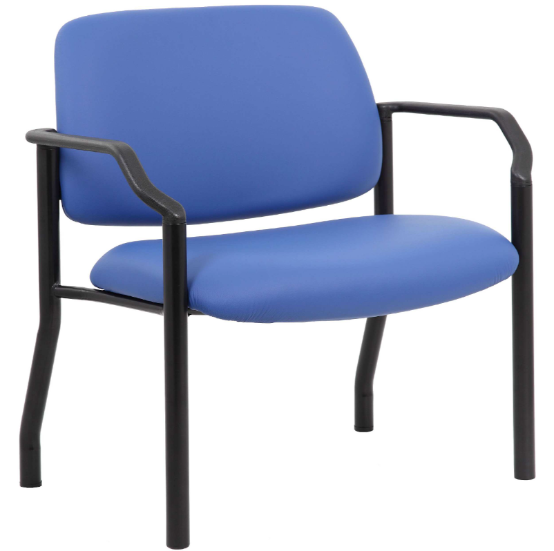 35 Stone Vinyl Visitor Chair with arms