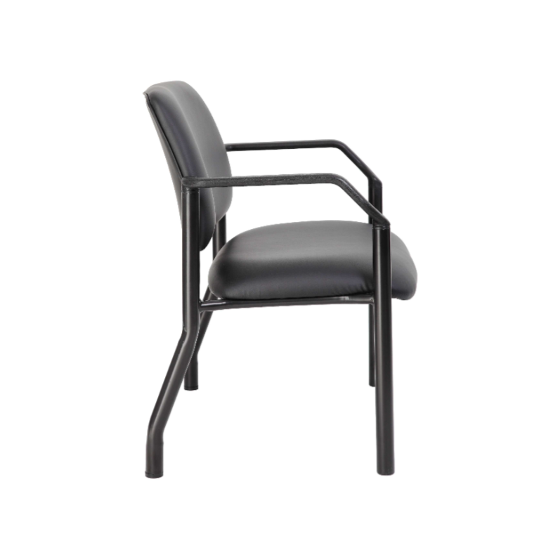 35 Stone Vinyl Visitor Chair with arms