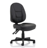Black Leather High Back Executive Chair Ref 01 no arms