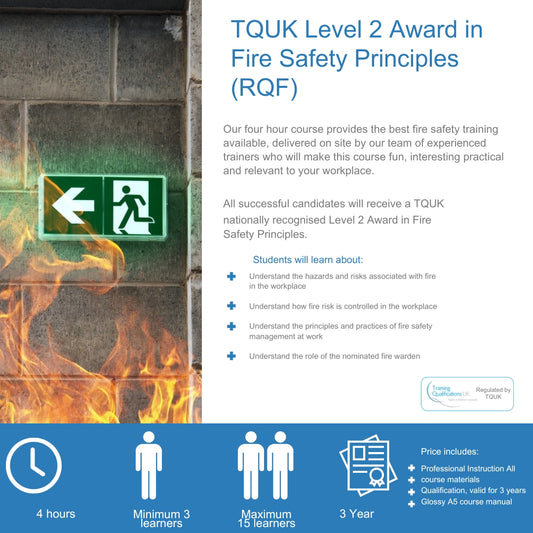 TQUK Level 2 Award in Fire Safety Principles (RQF) Without Fire Extinguisher Demo