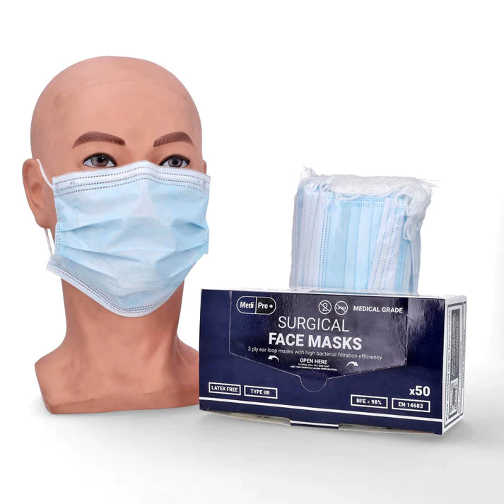 Surgical Face Masks - Type IIR Certified x 50