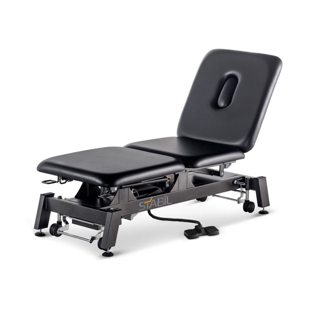 Pro 3-Section Treatment Couch - Black