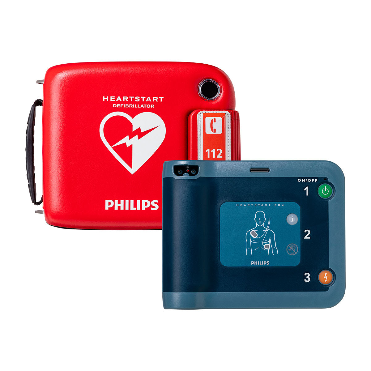 Philips - Heartstart FRX Semi Automatic Defibrillator inc battery and pads and optional case and infant key