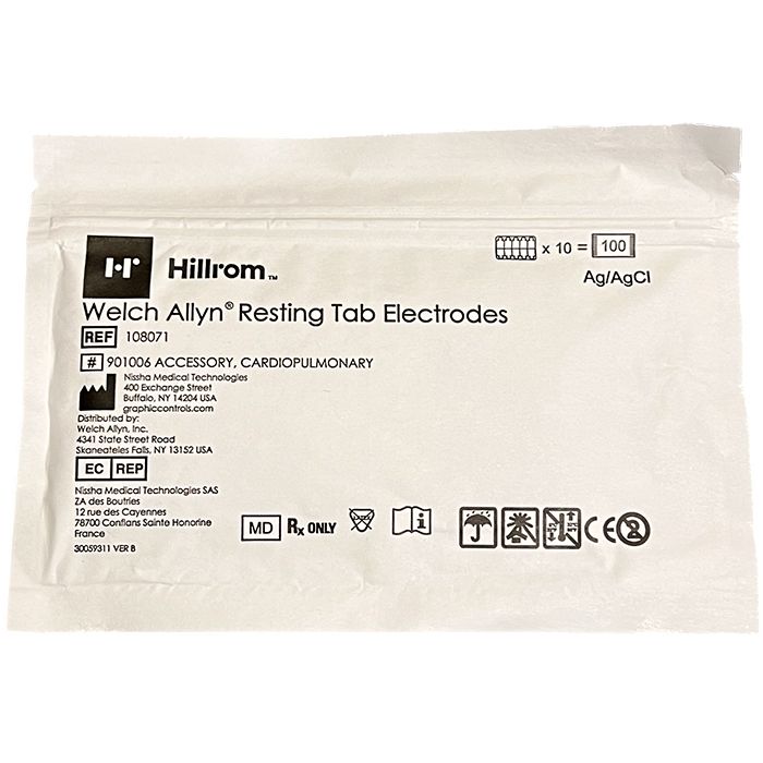 Hillrom resting tab electrodes (Pack of 100)