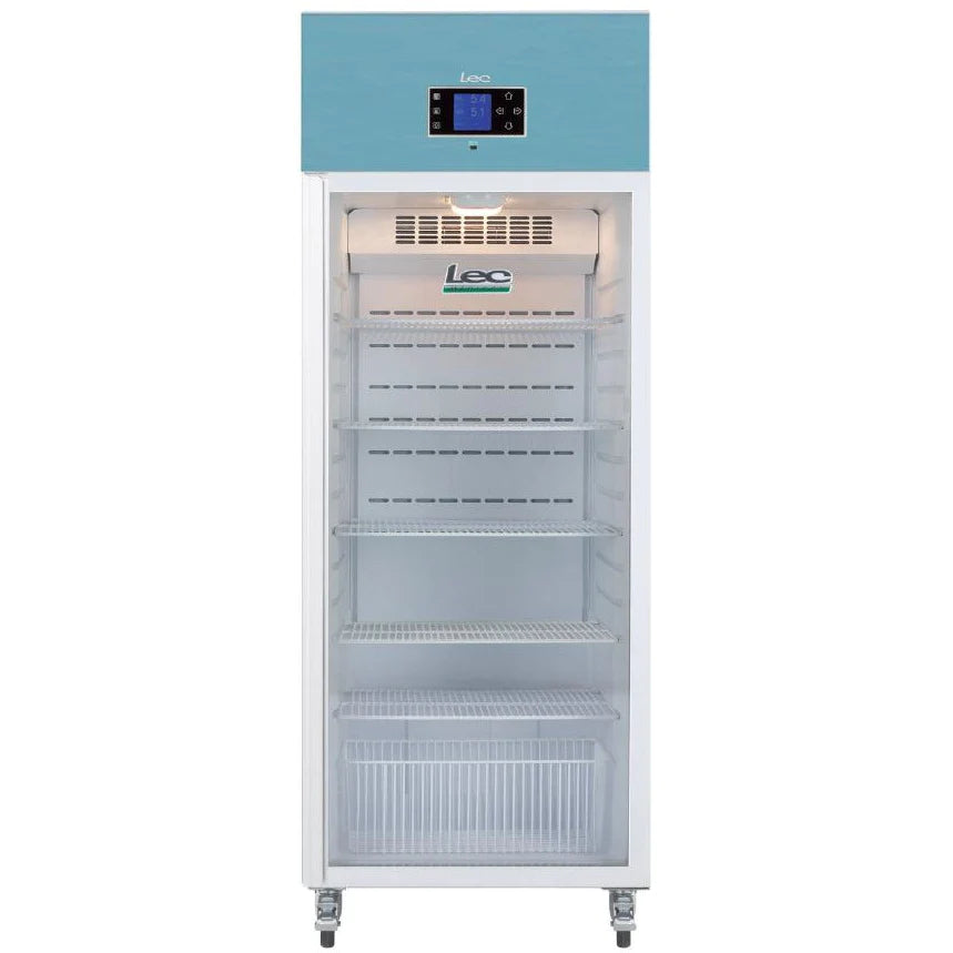 Lec Medical 600 Litre Freestanding Large Fridge - Glass Door - PSR600