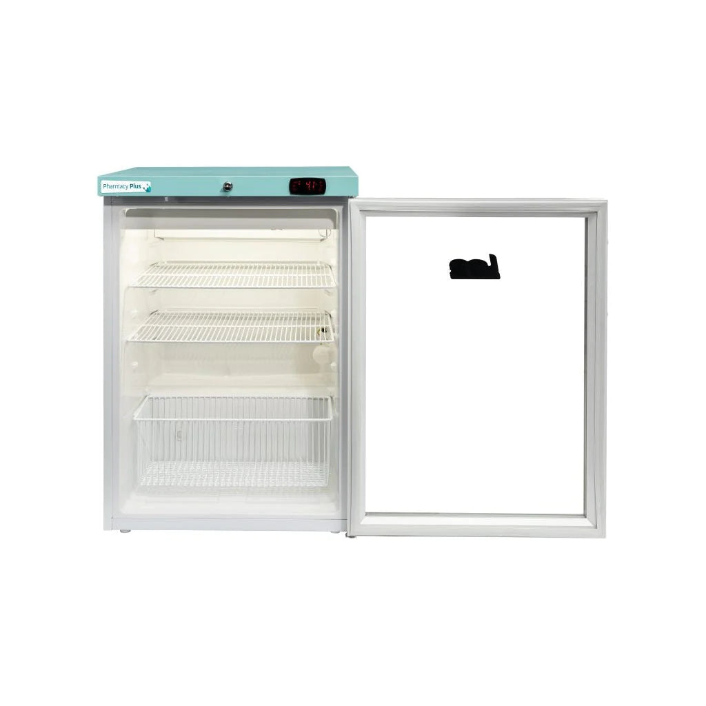 Lec Medical 158 Litre Glass Door Under-Counter Fridge - PPGR158BT-UK