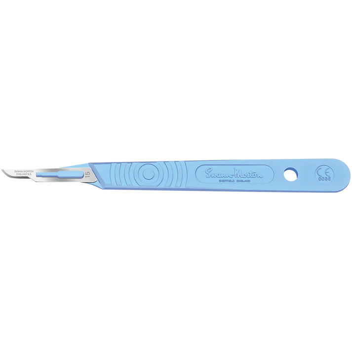 Sterile Disposable Scalpel No.15 Blade with Polystyrene Handle x 10