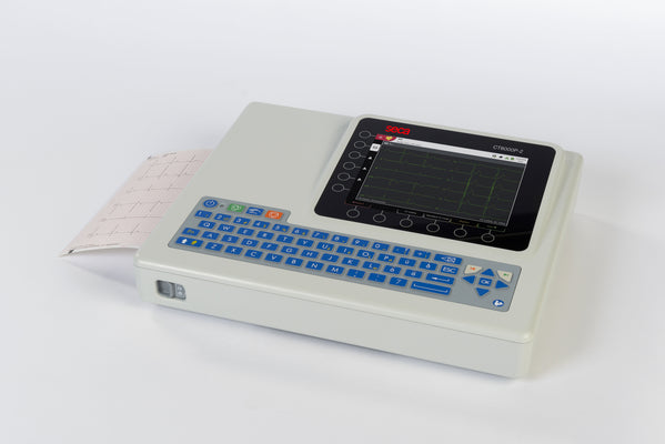 seca CT8000P-2 - NEW 12 lead, 6 Channel high quality interpretive A4 ECG with 8" colour LCD screen, alpha-numeric keyboard, Wireless connectivity, seca link software included, compatible with emis, SystmOne, Vision…