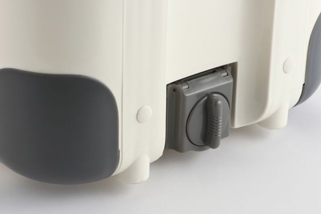 A beige Nomad Medical Cooler 28L - connection point