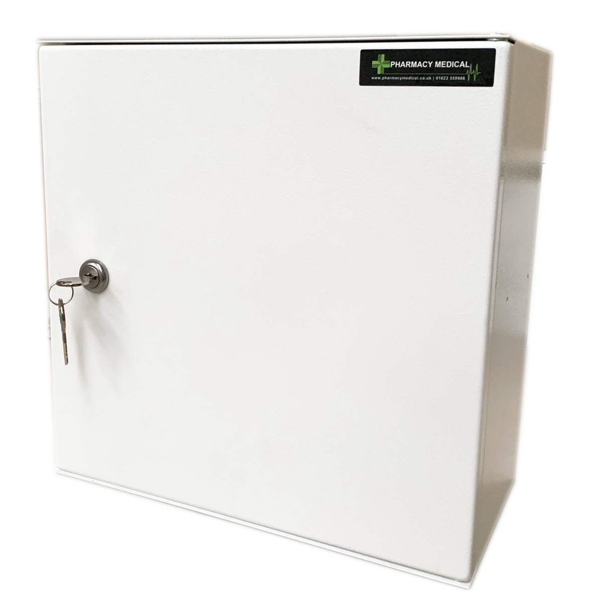 Pharmacy Medical - POD313S POD LOCKER (H x W x D) – 320mm x 320mm x 160mm | SIDE HINGE, NO SHELF | lock and vision panel options