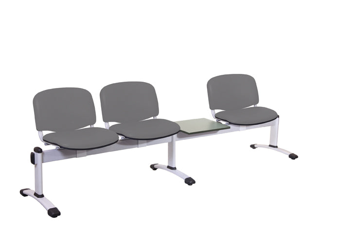 Sunflower - Visitor 4 Section Module - Incorporating 3 Seats/Backs & 1 Magazine Table