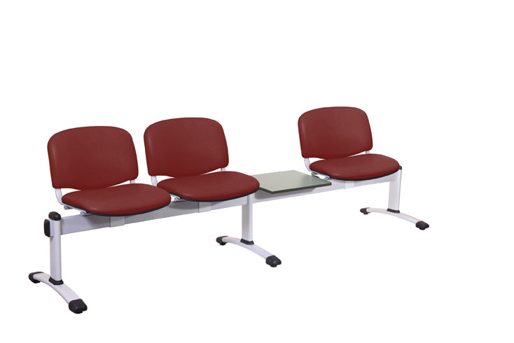 Sunflower - Visitor 4 Section Module - Incorporating 3 Seats/Backs & 1 Magazine Table