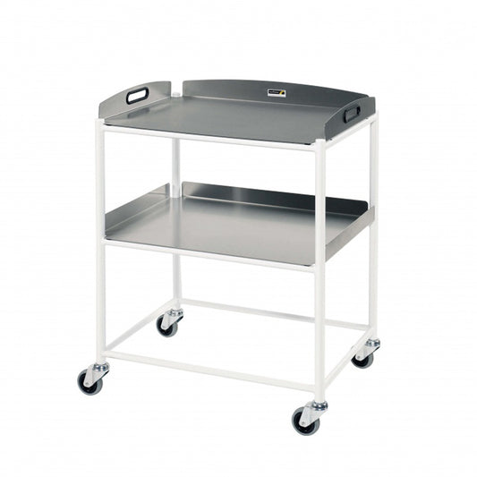 Sunflower - Dressing Trolley, 2 Stainless Steel Trays 66cm wide