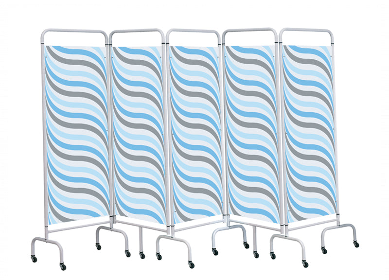 Sunflower - 5 Panel Mobile Folding Hospital Ward Screen