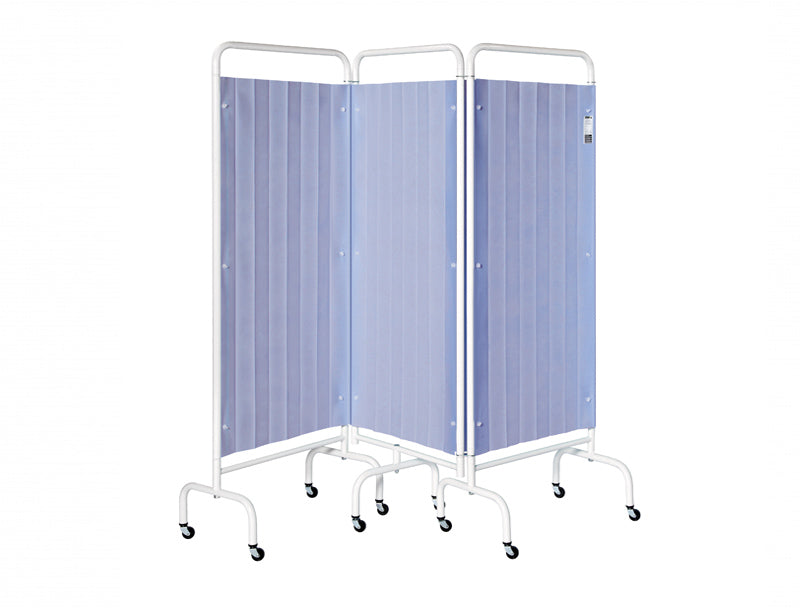 Sunflower - 3 Panel Mobile Folding Curtained Screen