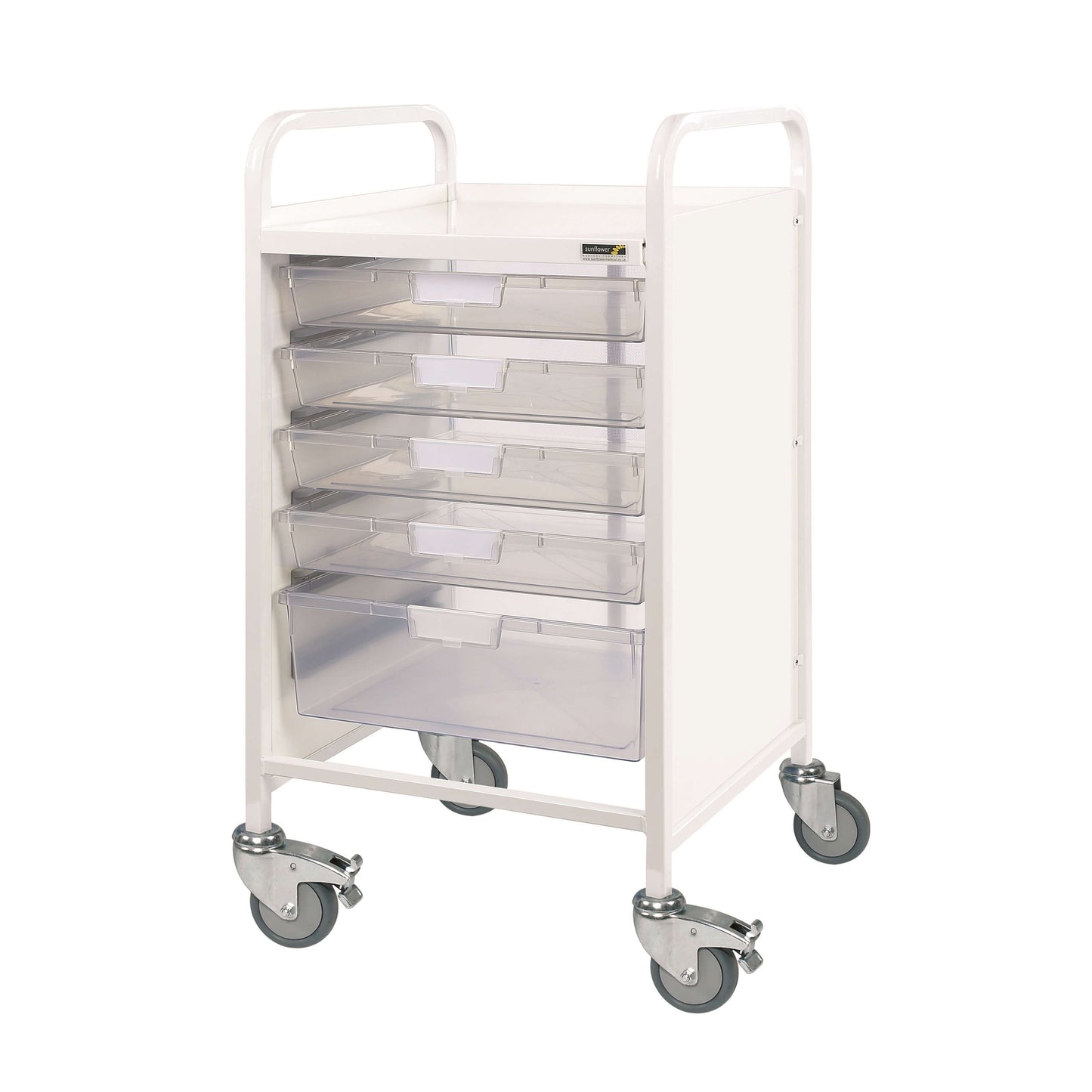 Sunflower - VISTA 50 Trolley - 4 Single/1 - clear trays