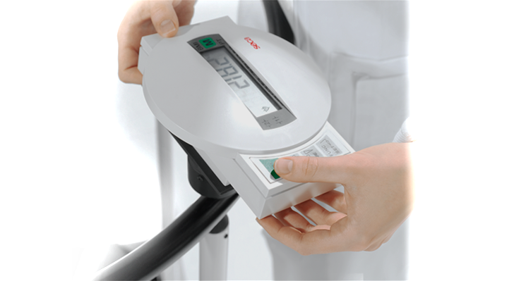 seca 645 - Class III high capacity handrail scale with large platform, BMI & wireless connectivity