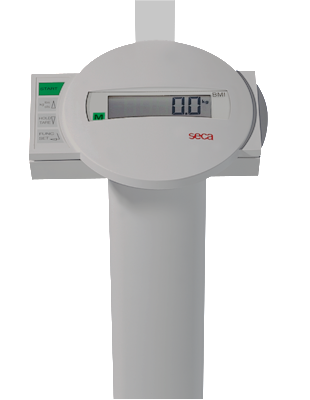 seca 799 - Class III digital column scale with BMI function & robust platform