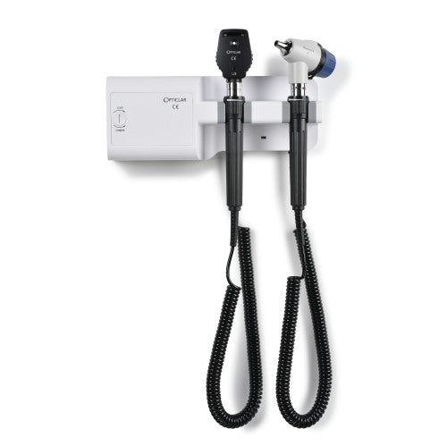 Opticlar - VarioScope Veterinary Diagnostic Set - Wall Mounted, Mains/ C Cell with Stainless Steel Tip Tidy