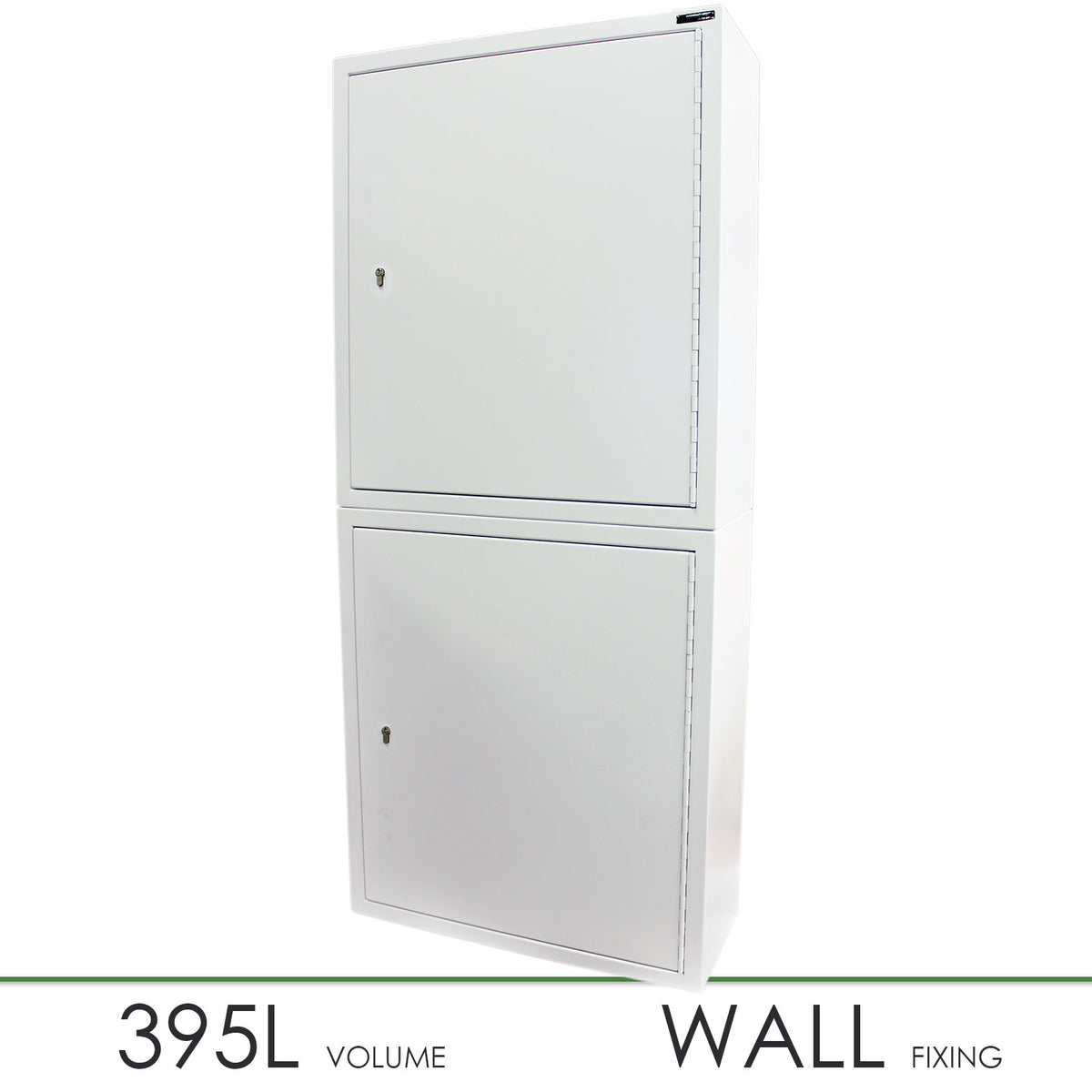 Pharmacy Medical - HECDC204 CONTROLLED DRUGS CABINET (2 Cabinets, stacked) 3 SHELVES (Adjustable) 3 DOOR SHELVES | R or L HINGE, optional warning light