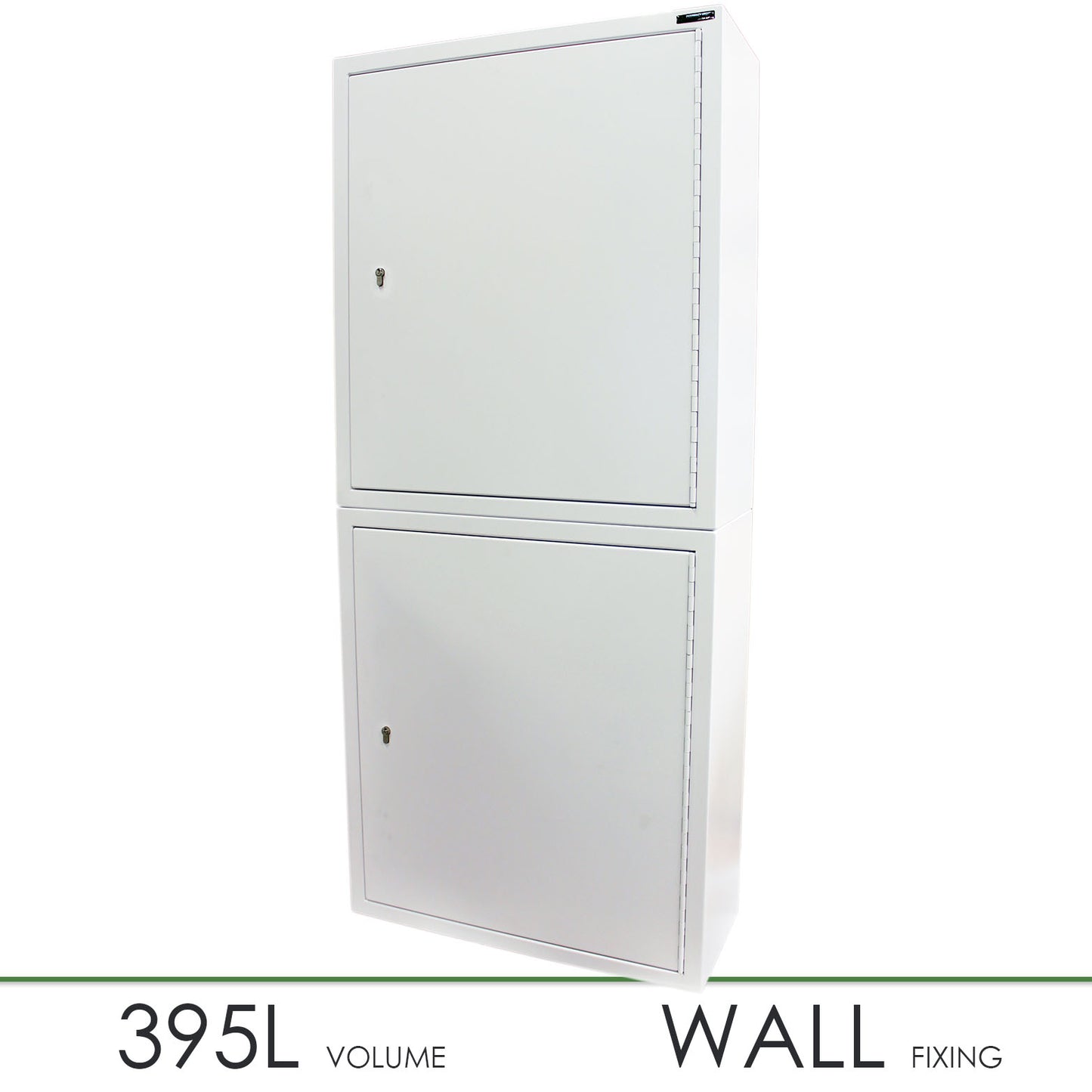 Pharmacy Medical - HECDC204 CONTROLLED DRUGS CABINET (2 Cabinets, stacked) 3 SHELVES (Adjustable) 3 DOOR SHELVES | R or L HINGE, optional warning light