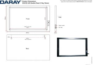 Daray - DX42 LED X-Ray Film Viewer - various sizes available