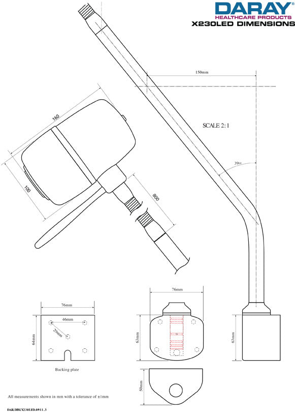 Daray - X230 Examination light
